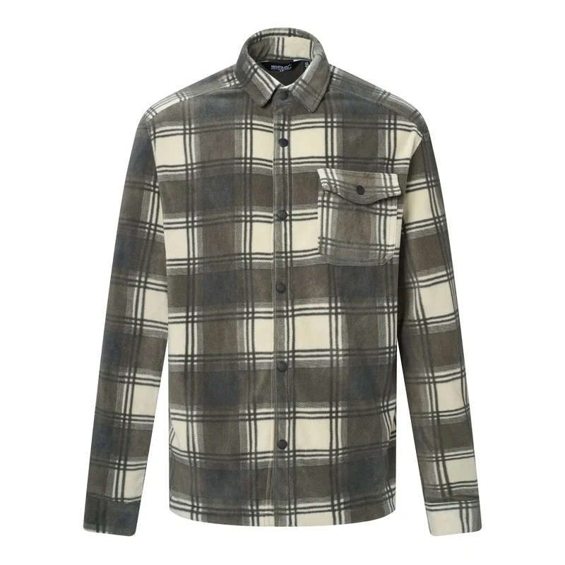 Regatta Mens' Frankie Fleece Shirt Smokey Check/Olive