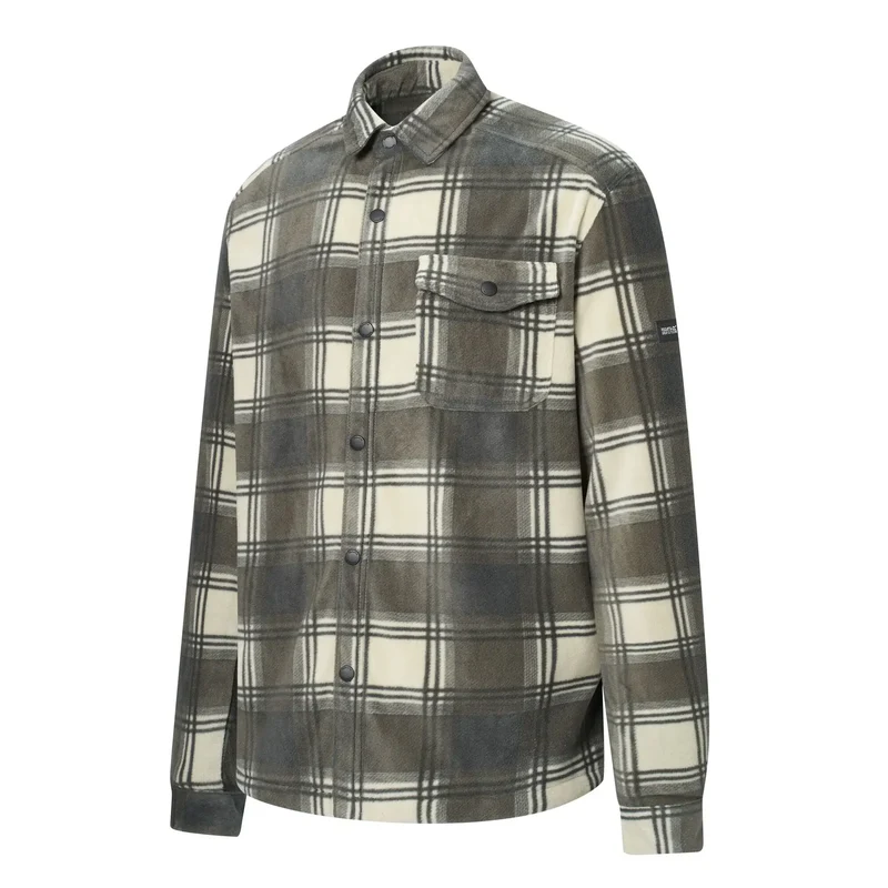 Regatta Mens' Frankie Fleece Shirt Smokey Check/Olive