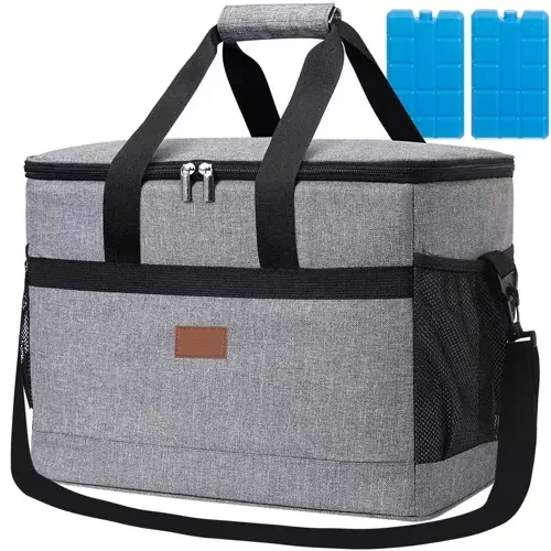 2 Kühlpatronen Thermotasche isoliert 20L grau