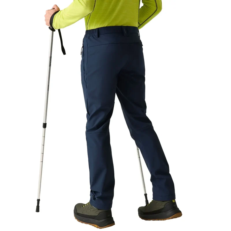 Regatta Mens' Geo Softshell Walking Trousers - Navy