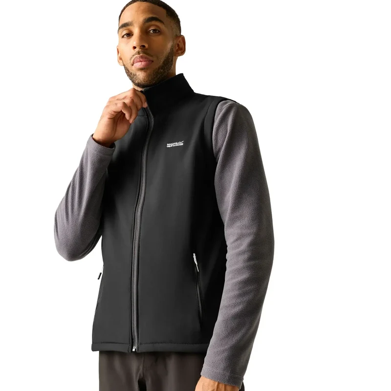 Regatta Mens' Bradwell III Softshell Bodywarmer Gilet - Black