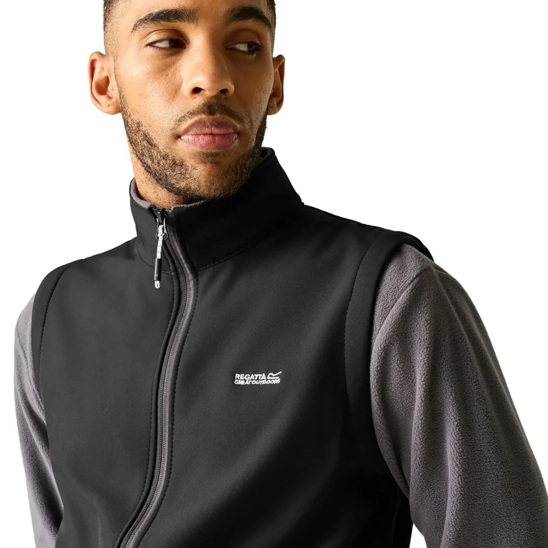 Regatta Mens' Bradwell III Softshell Bodywarmer Gilet - Black