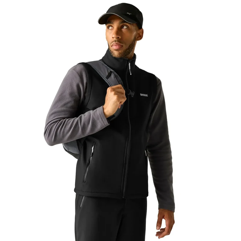 Regatta Mens' Bradwell III Softshell Bodywarmer Gilet - Black