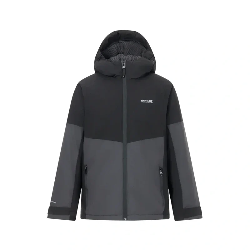 Regatta Kid's Hillain Warm Lined Jacket - Black Ash