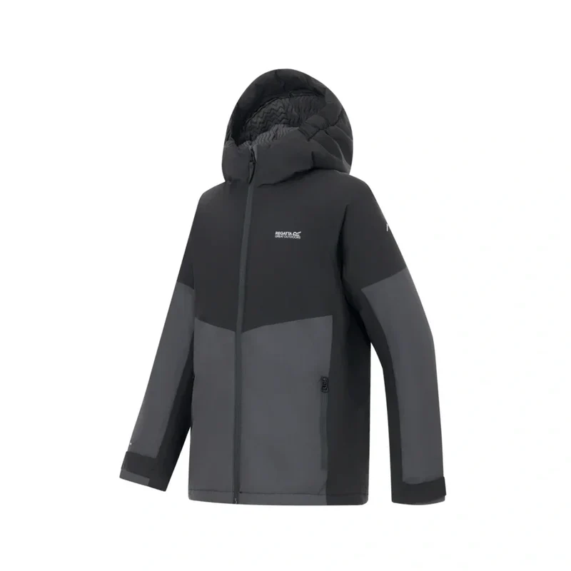 Regatta Kid's Hillain Warm Lined Jacket - Black Ash