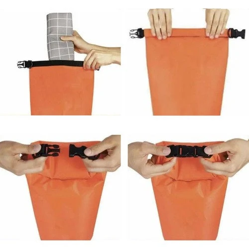 2in1 Aufblasbare Signalboje mit Trockentasche orange
