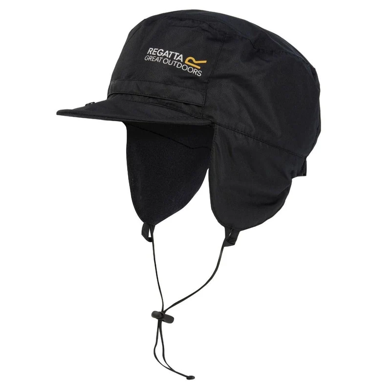 Regatta Men's Padded Igniter Waterproof Trapper Hat - Black