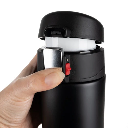 1 Thermobecher, auslaufsicher, hervorragende Wärmedämmung, Schwarz