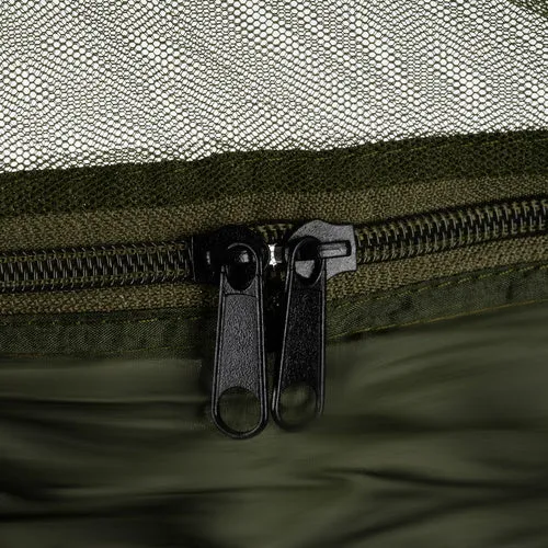 2er Hängematten-Set mit Moskitonetz und UV-Schutz, khaki