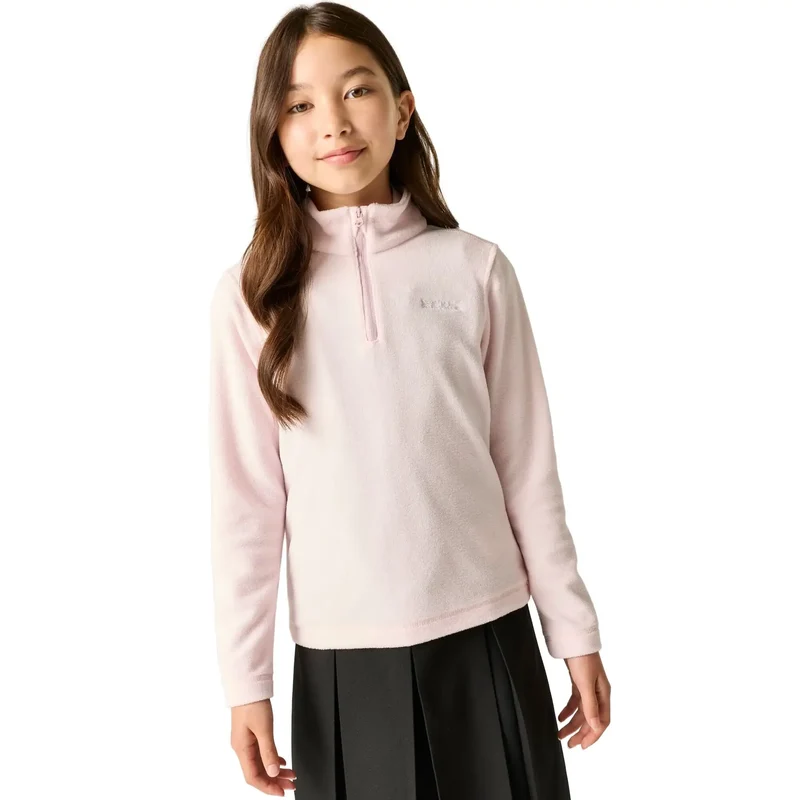 Regatta Kids' Hot Shot II Half Zip Fleece - Pink Haze
