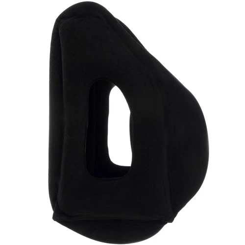 1 Aufblasbares Reisekissen mit ergonomischer Form, Schwarz