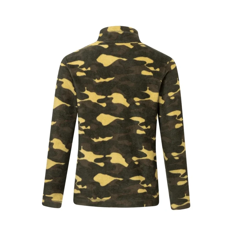Regatta Kids' Hot Shot II Half Zip Fleece - Dark Khaki Camo