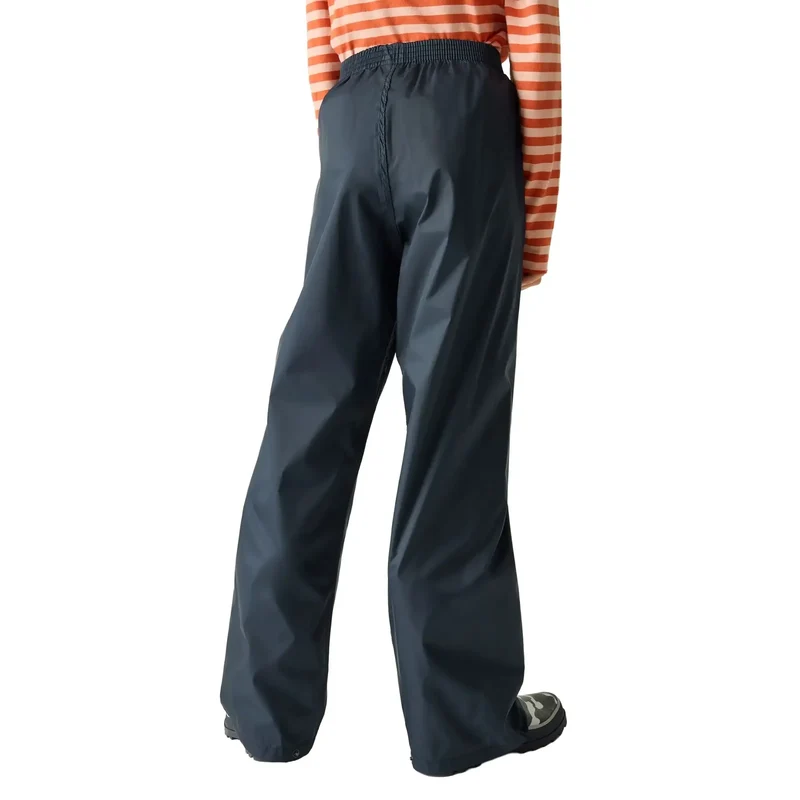 Regatta Kids' Pack-It Waterproof Overtrousers - Midnight