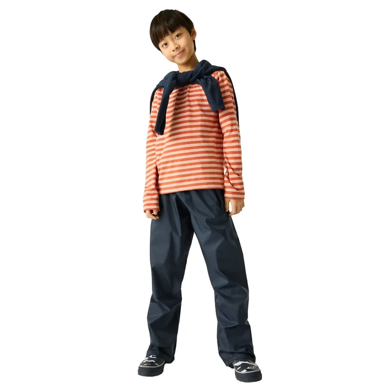 Regatta Kids' Pack-It Waterproof Overtrousers - Midnight
