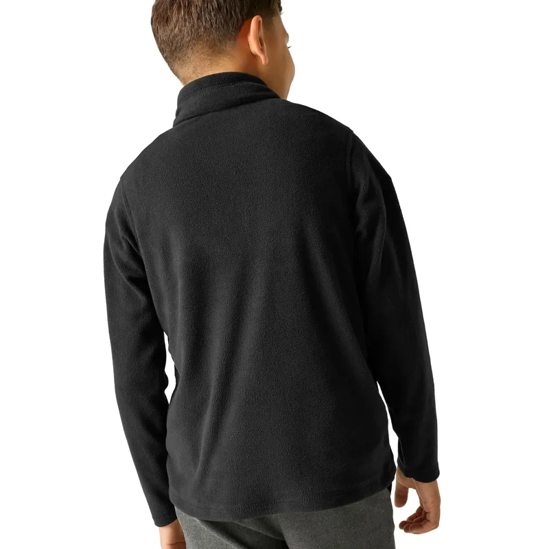Regatta Kids' Hot Shot II Half Zip Fleece - Black