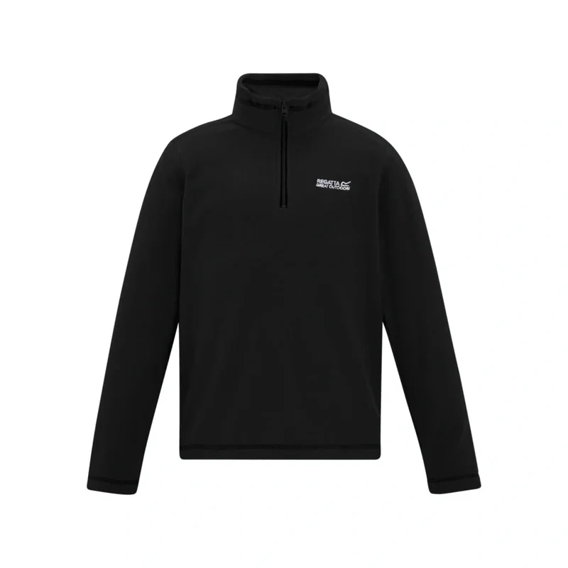 Regatta Kids' Hot Shot II Half Zip Fleece - Black