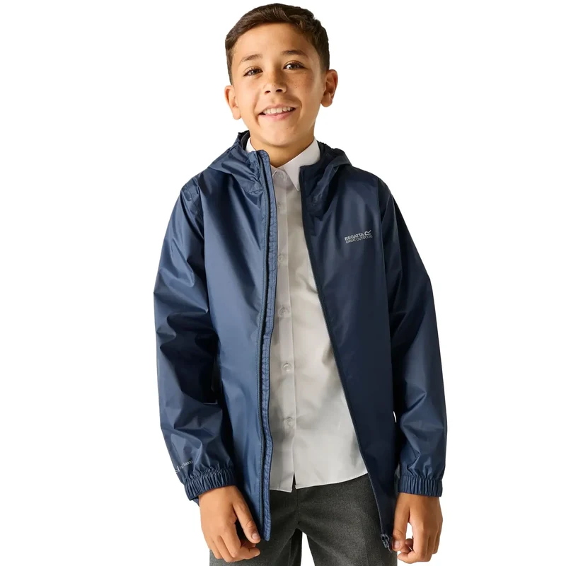 Regatta Kids' Pack It III Waterproof Jacket - Midnight