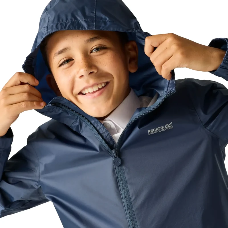 Regatta Kids' Pack It III Waterproof Jacket - Midnight