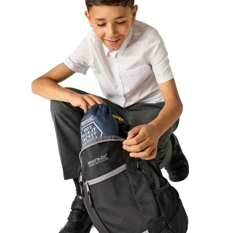 Regatta Kids' Pack It III Waterproof Jacket - Midnight