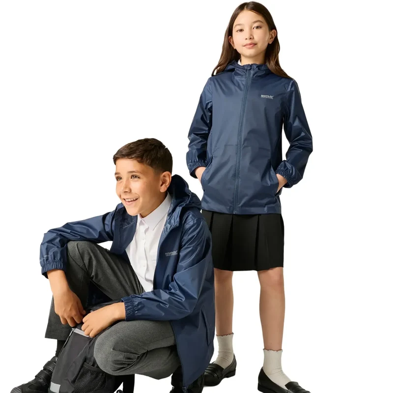 Regatta Kids' Pack It III Waterproof Jacket - Midnight