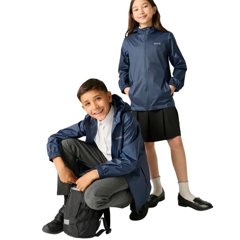 Regatta Kids' Pack It III Waterproof Jacket - Midnight