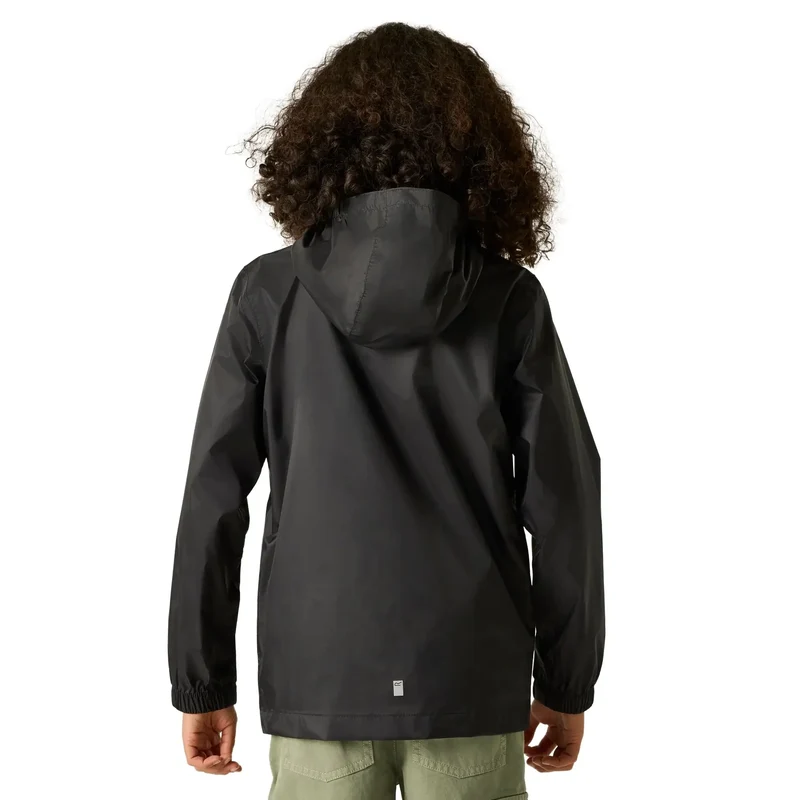 Regatta Kids' Pack It III Waterproof Jacket - Black