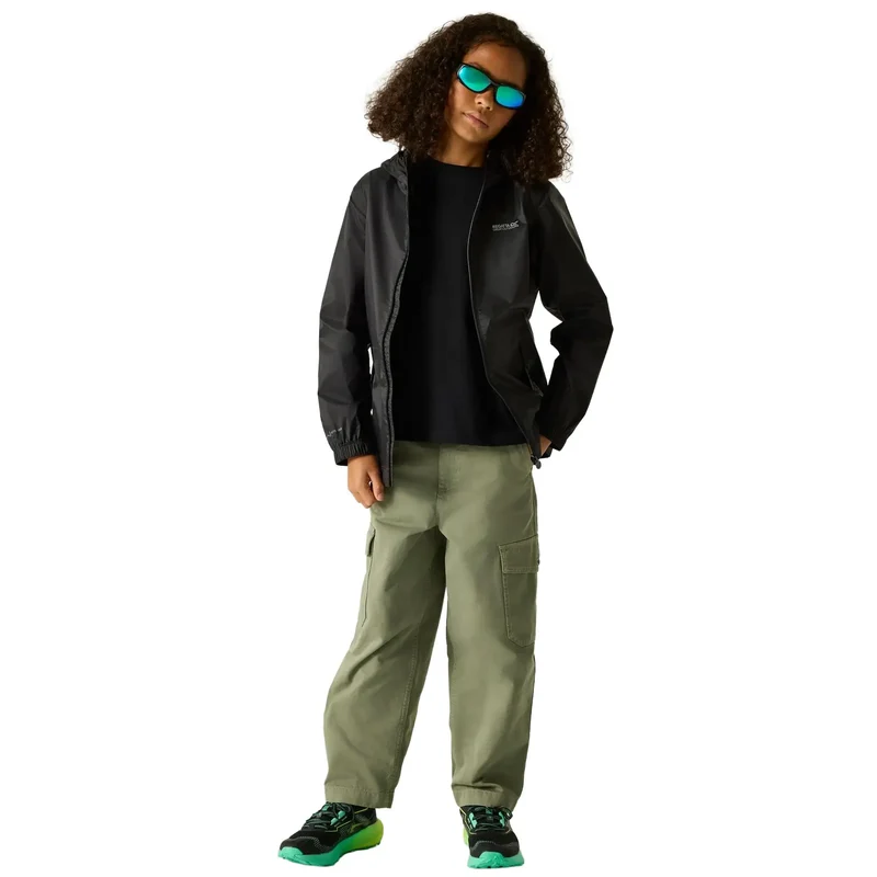 Regatta Kids' Pack It III Waterproof Jacket - Black