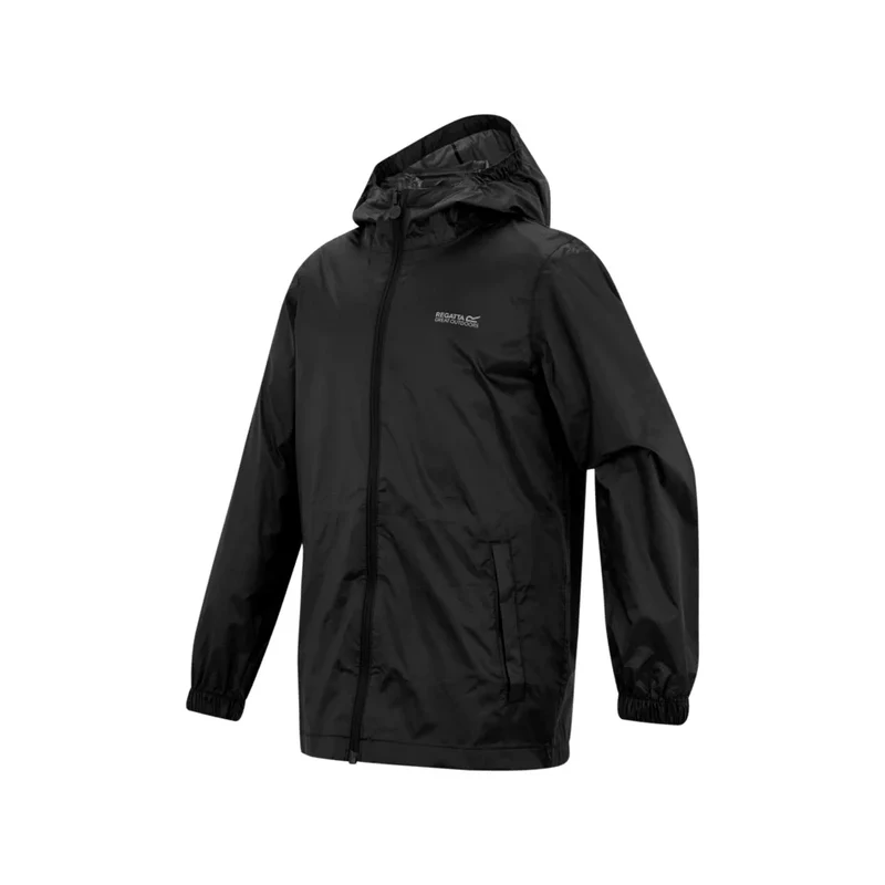Regatta Kids' Pack It III Waterproof Jacket - Black