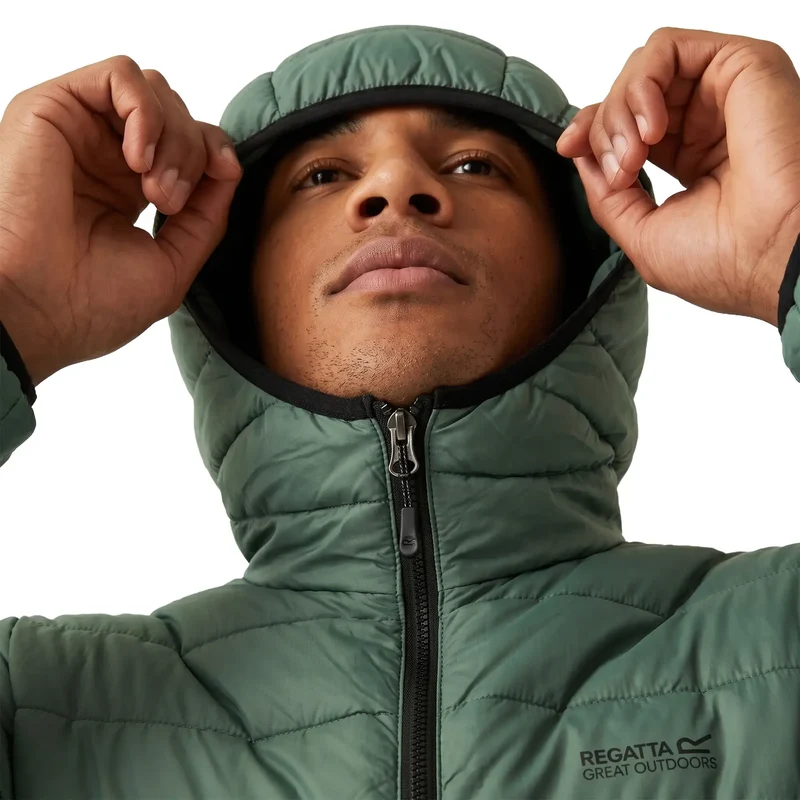 Regatta Men's Hooded Marizion Padded Jacket - Dark Forest Green