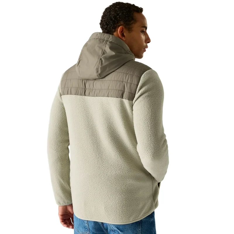 Regatta Men's Frankie Borg Hybrid Full Zip Fleece - Abbeystone/Smokey Olive