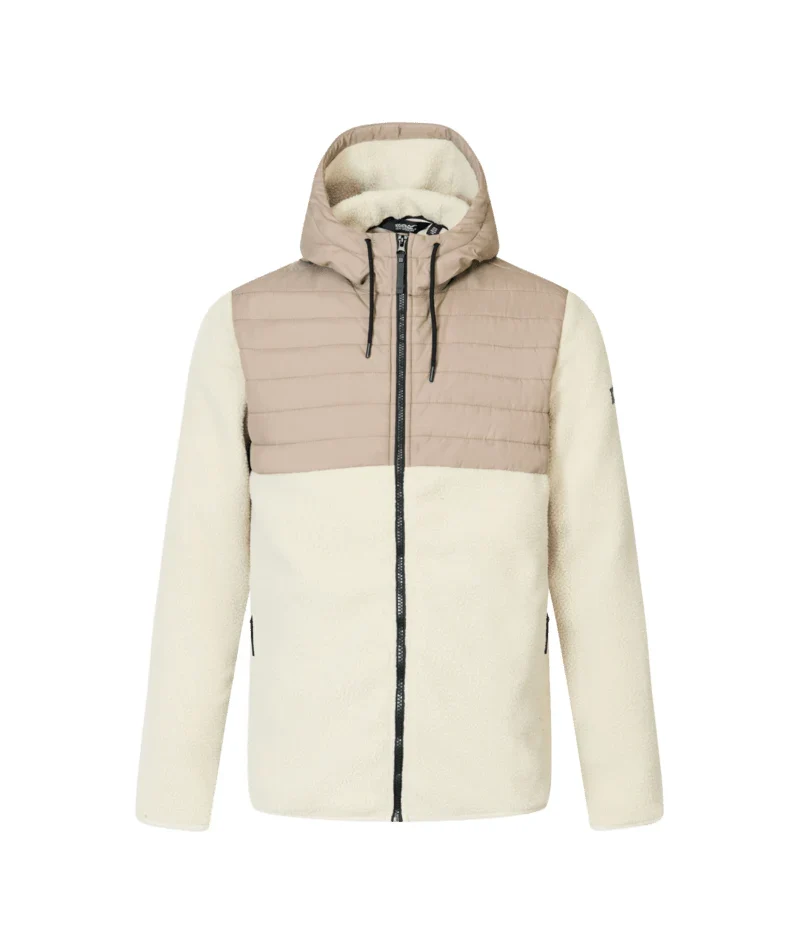 Regatta Men's Frankie Borg Hybrid Full Zip Fleece - Abbeystone/Smokey Olive