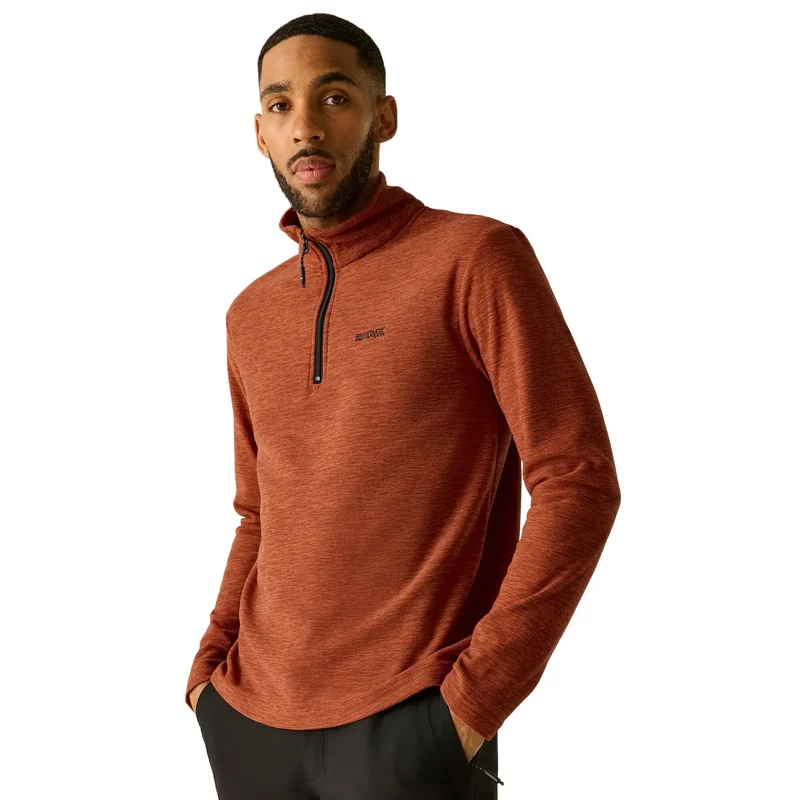 Regatta Men's Thompson Marl Fleece - Burnt Henna