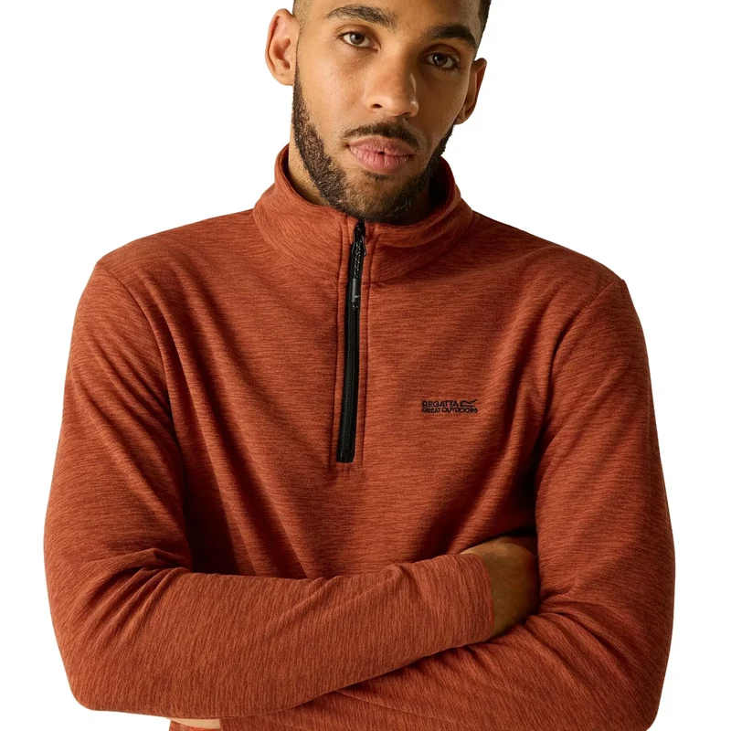 Regatta Men's Thompson Marl Fleece - Burnt Henna