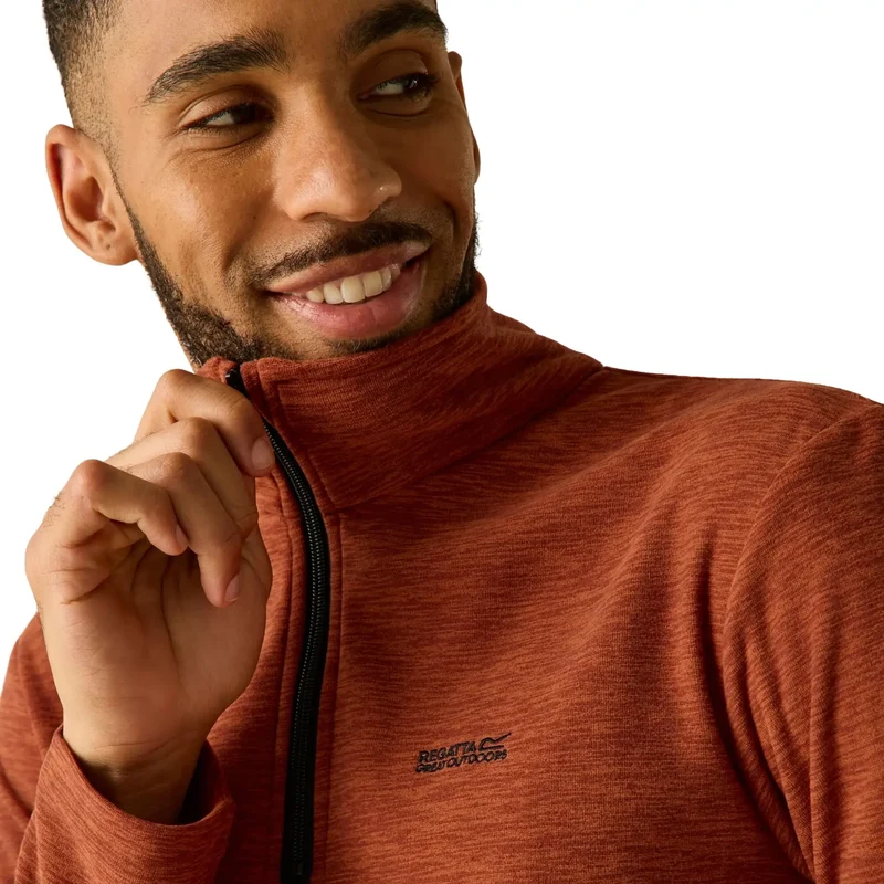 Regatta Men's Thompson Marl Fleece - Burnt Henna