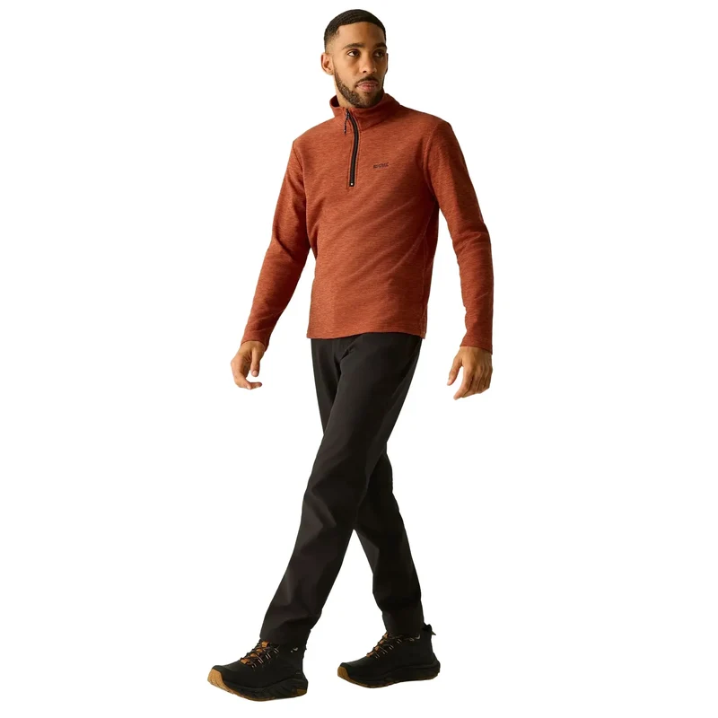 Regatta Men's Thompson Marl Fleece - Burnt Henna