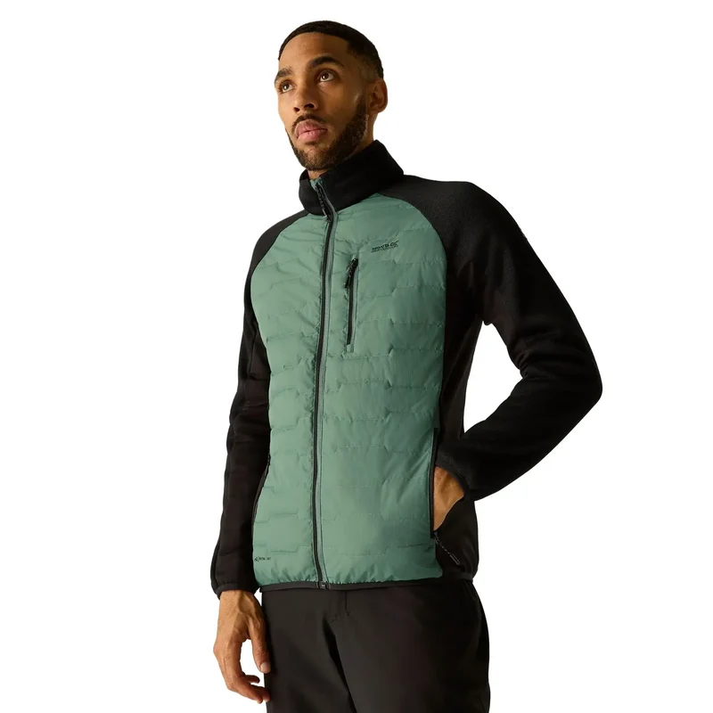 Regatta Men's Cyrus Hybrid Jacket - Dark Forest Green/Black