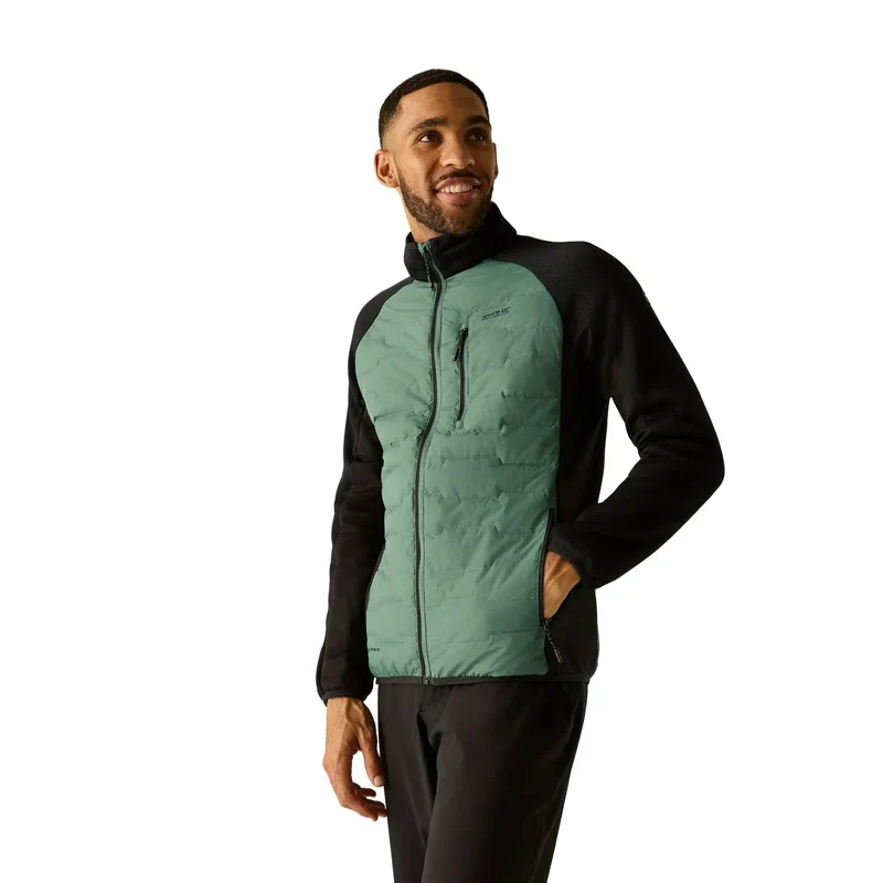 Regatta Men's Cyrus Hybrid Jacket - Dark Forest Green/Black