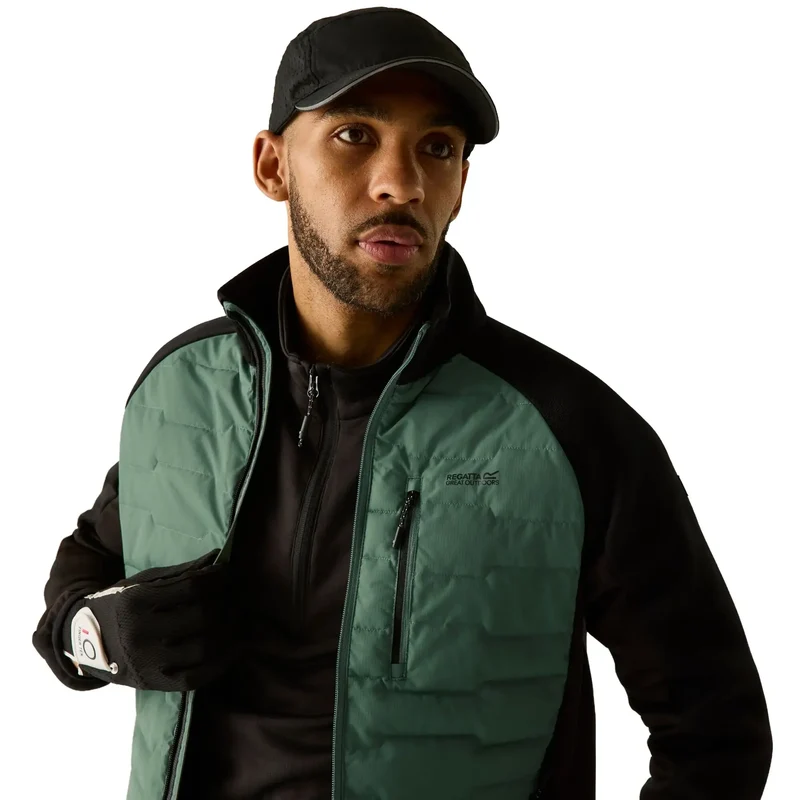 Regatta Men's Cyrus Hybrid Jacket - Dark Forest Green/Black
