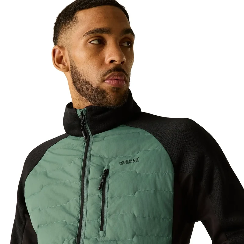 Regatta Men's Cyrus Hybrid Jacket - Dark Forest Green/Black
