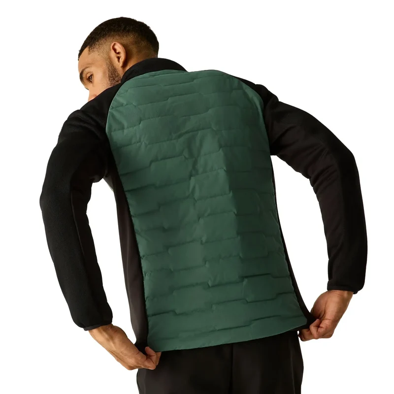 Regatta Men's Cyrus Hybrid Jacket - Dark Forest Green/Black