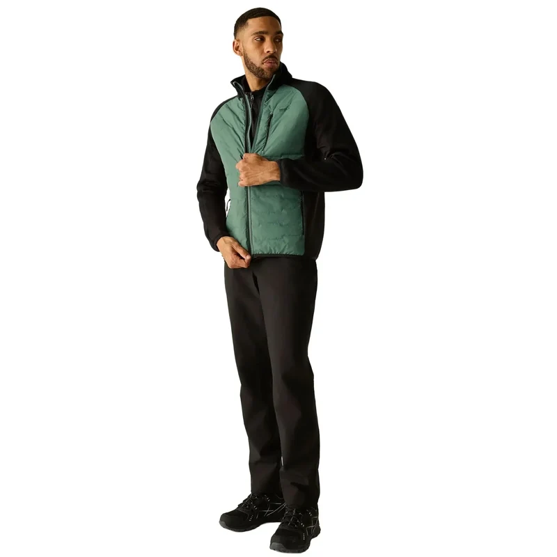 Regatta Men's Cyrus Hybrid Jacket - Dark Forest Green/Black