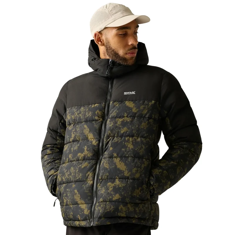 Regatta Men's Aldthorn Padded Jacket - Textured Print/Black