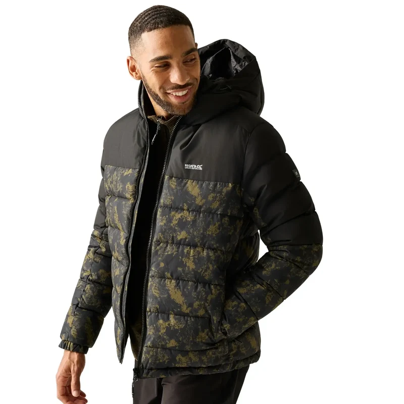 Regatta Men's Aldthorn Padded Jacket - Textured Print/Black