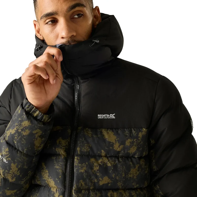 Regatta Men's Aldthorn Padded Jacket - Textured Print/Black