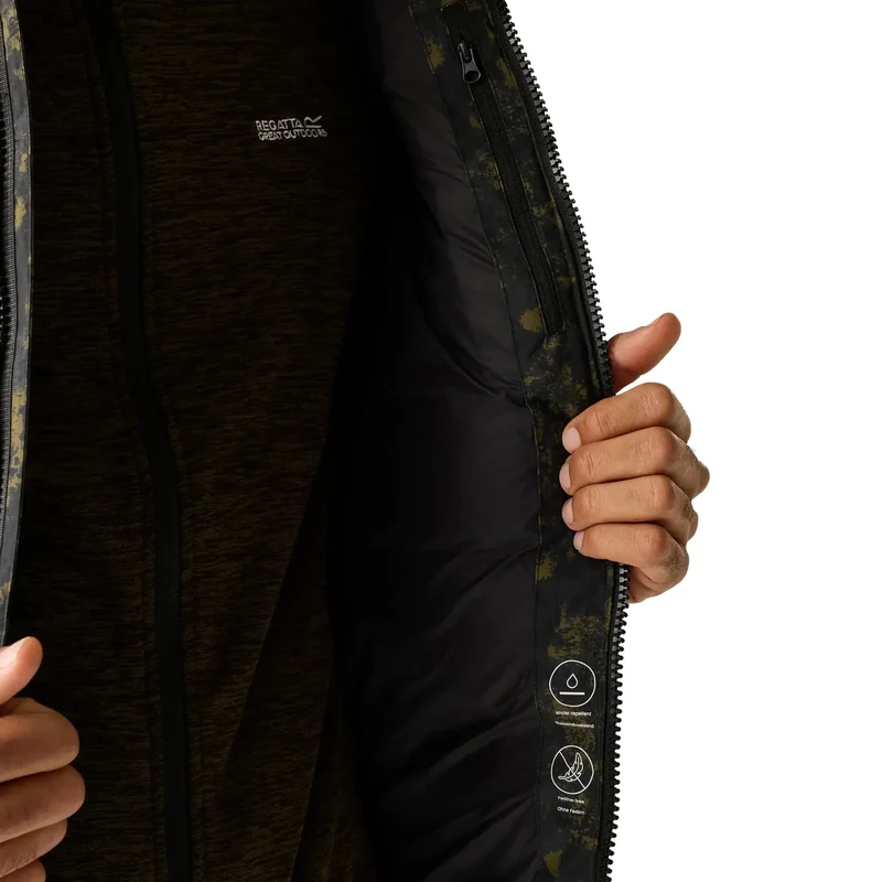Regatta Men's Aldthorn Padded Jacket - Textured Print/Black