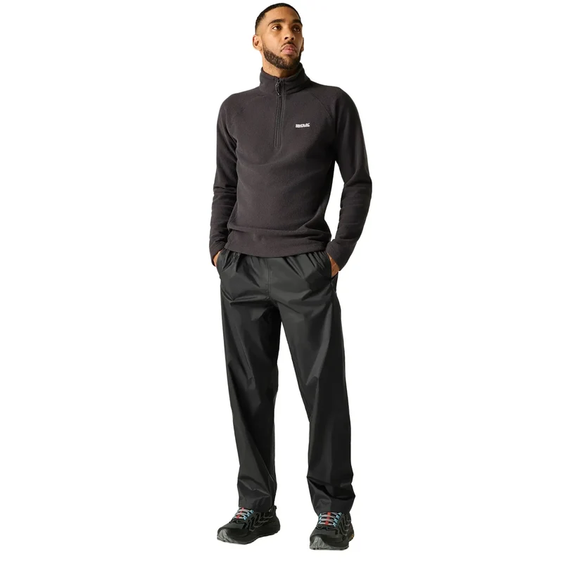 Regatta Men's Pack It Waterproof Overtrousers - Black