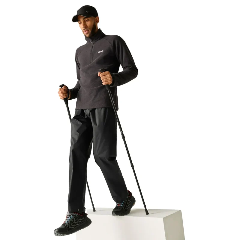 Regatta Men's Pack It Waterproof Overtrousers - Black