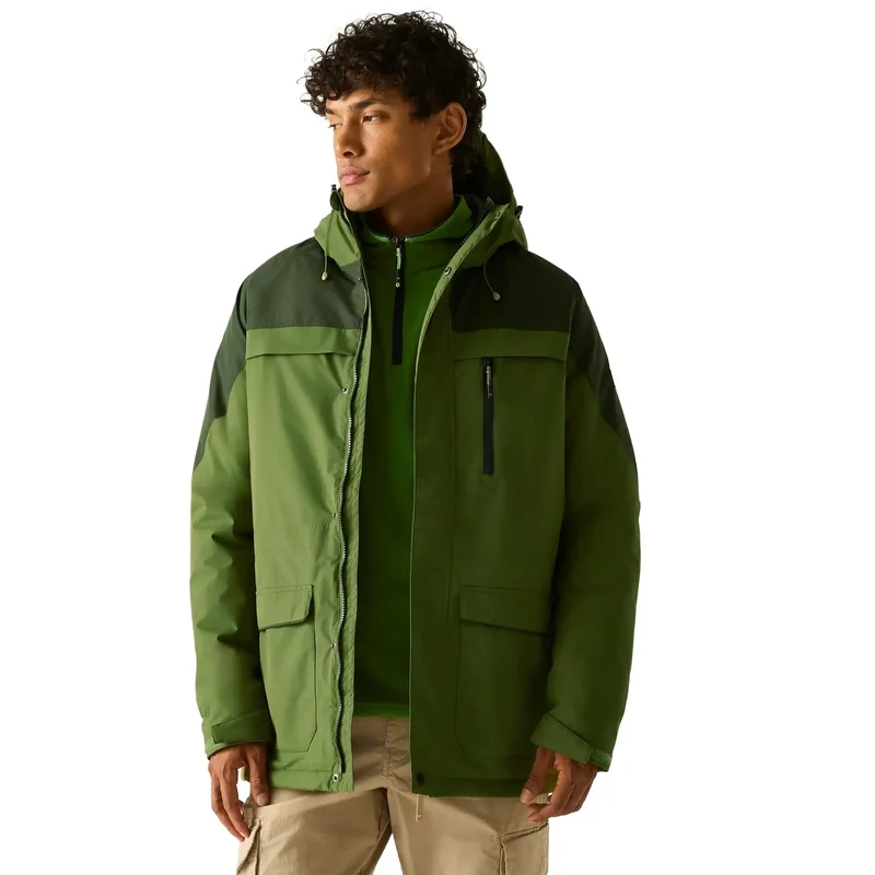 Regatta Men's Stanford Waterproof Insulated Jacket - Nephrite Green/Dark Khaki