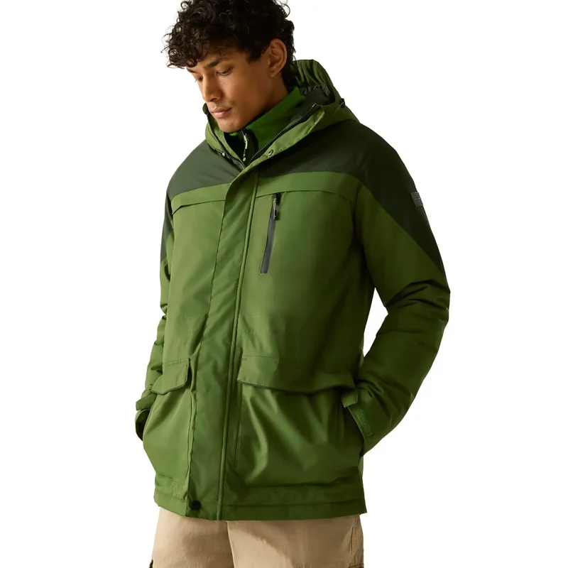 Regatta Men's Stanford Waterproof Insulated Jacket - Nephrite Green/Dark Khaki