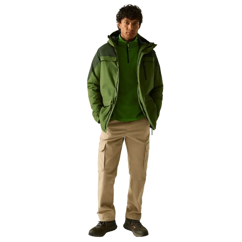 Regatta Men's Stanford Waterproof Insulated Jacket - Nephrite Green/Dark Khaki